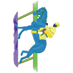 Horses Embroidery Design 6